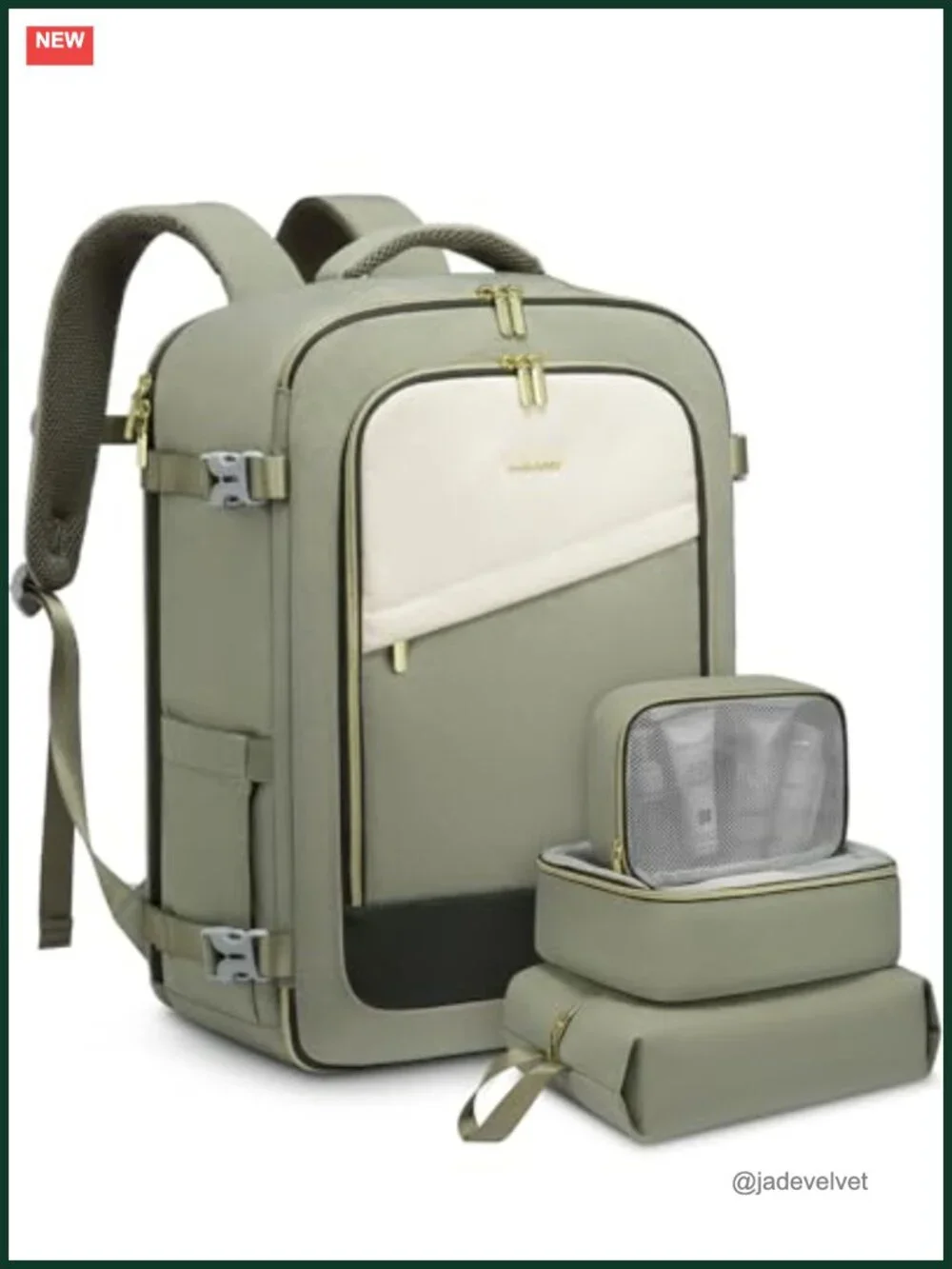 LOVEVOOK Travel Backpack for Women 40L Carry On Flight Approved Personal Item